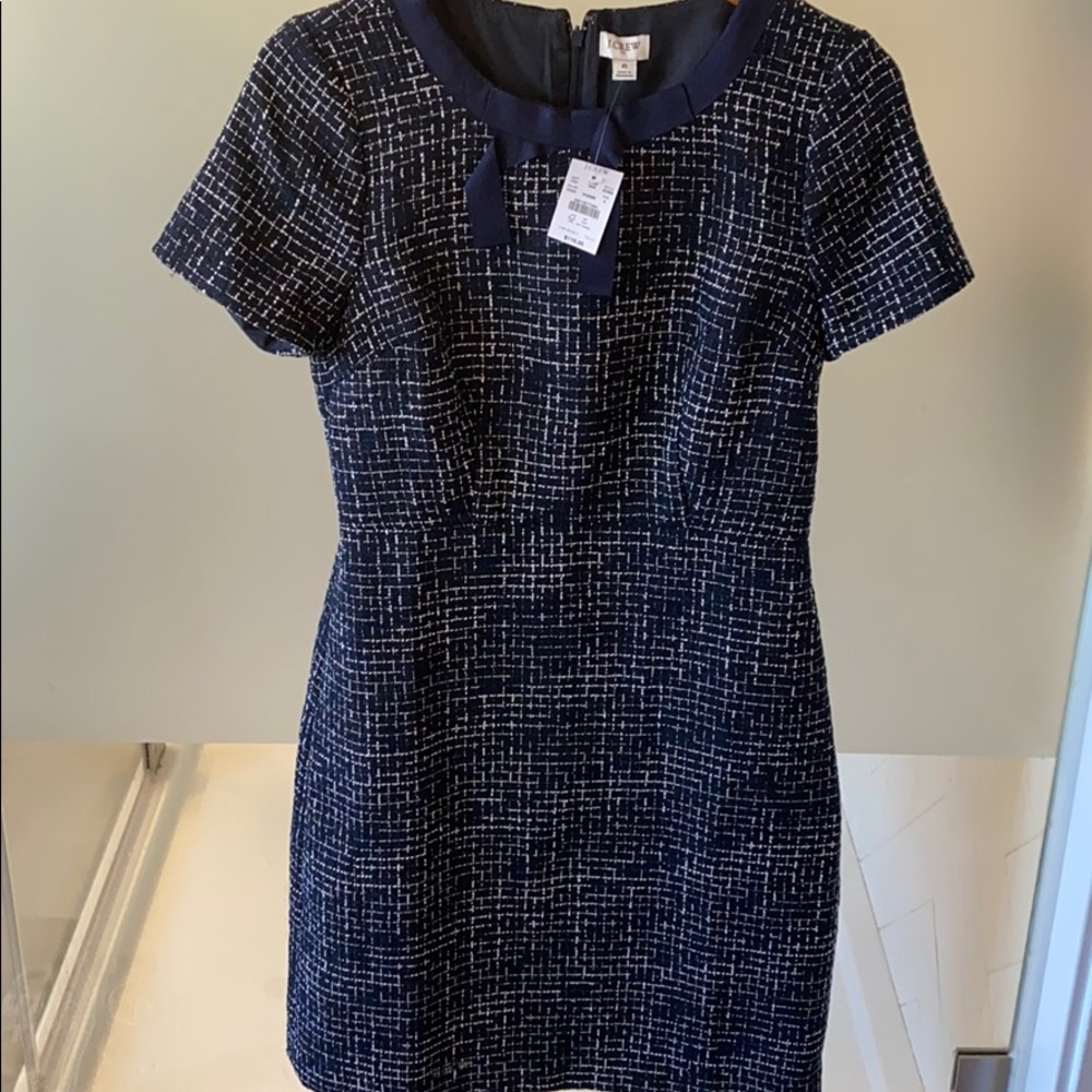 J.Crew Navy Tweed Dress